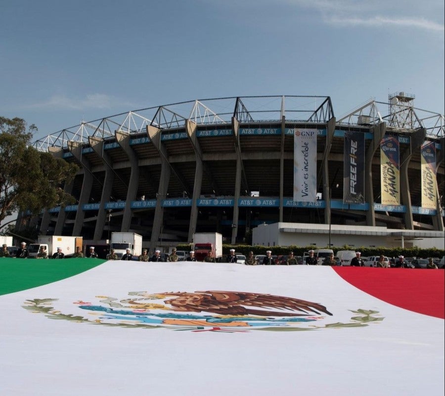 Exterior del Estadio Azteca