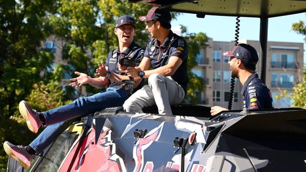 Los tres pilotos de Red Bull 