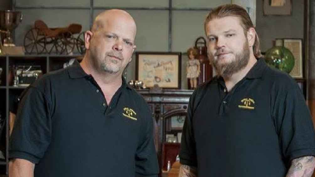 Rick Harrison y Corey en un promocional del El Precio de la Historia