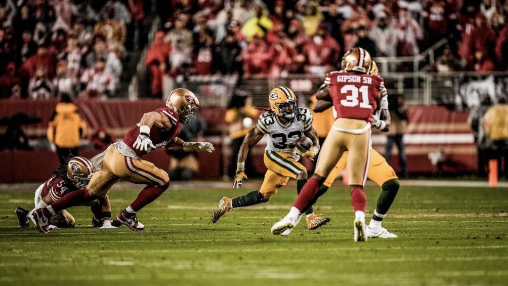 Jones en el partido ante San Francisco