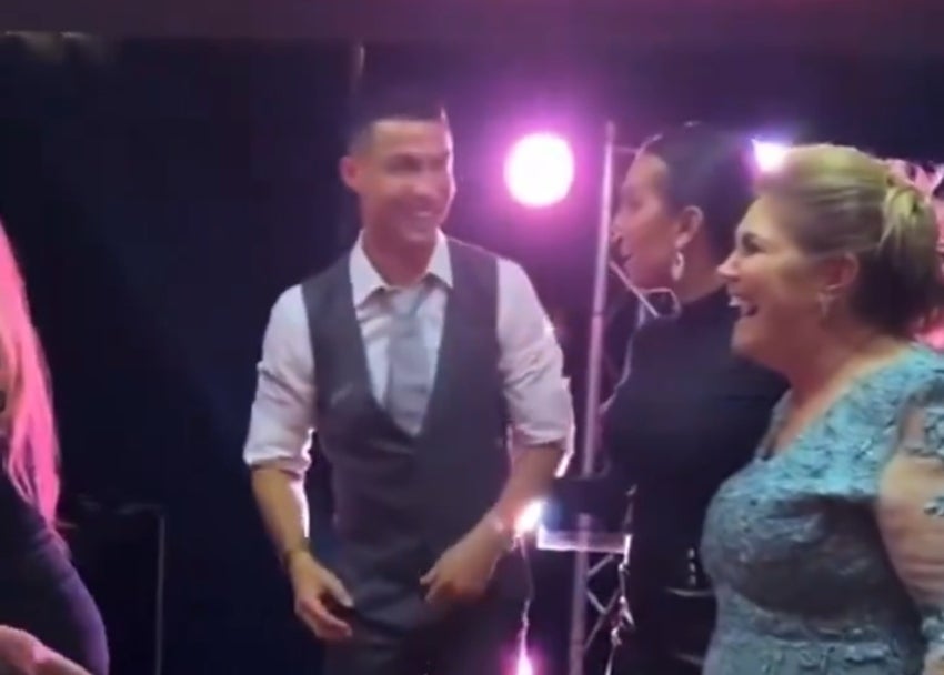 Cristiano bailando 