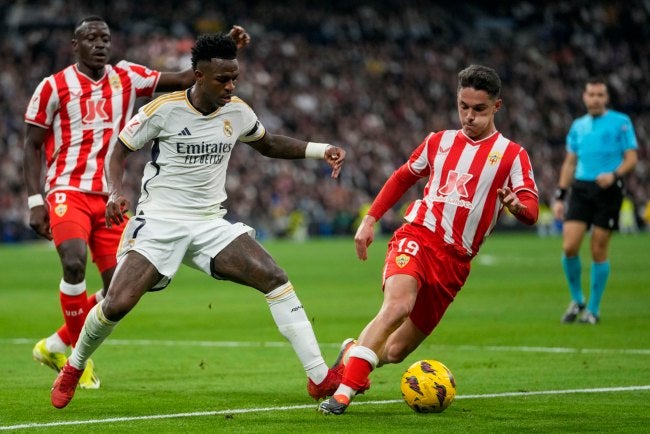 Vinicius durante el partido