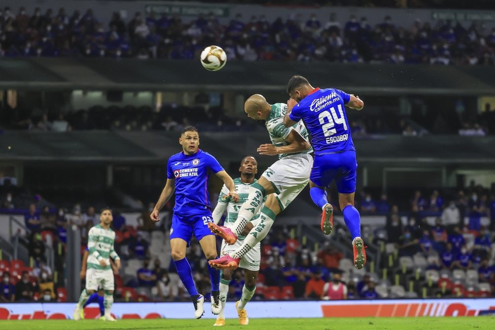 Escobar durante la Final del Guardianes 2021 ante Santos