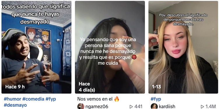 Los videos que suben a la red social no responden a la incógnita de la pérdida de conciencia.