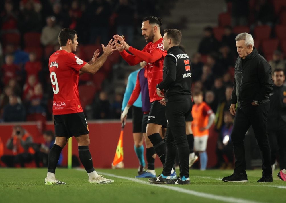 Aguirre durante la Copa del Rey con Mallorca