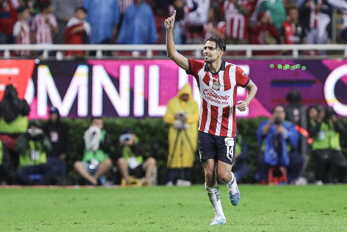 Ricardo Marín celebra su gol ante Atlas