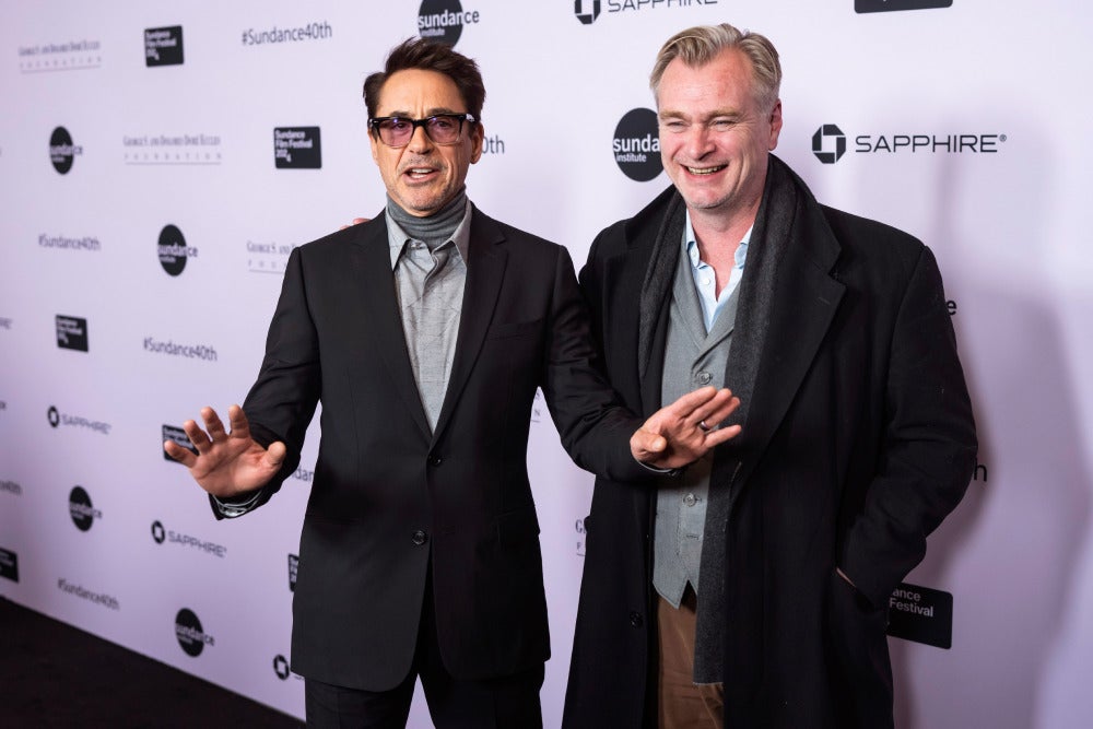 Robert Downey y Christopher Nolan asisten a la gala inaugural del Festival de Cine de Sundance 2024.