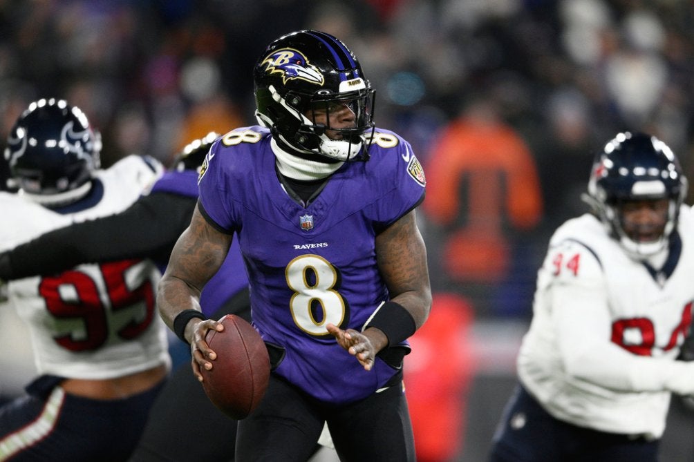 Lamar Jackson con los Baltimore Ravens