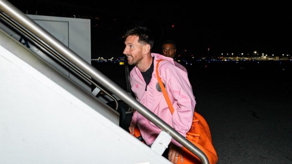 Messi es su viaje a Arabia Saudita