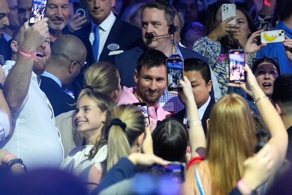 Messi en un evento de Inter Miami