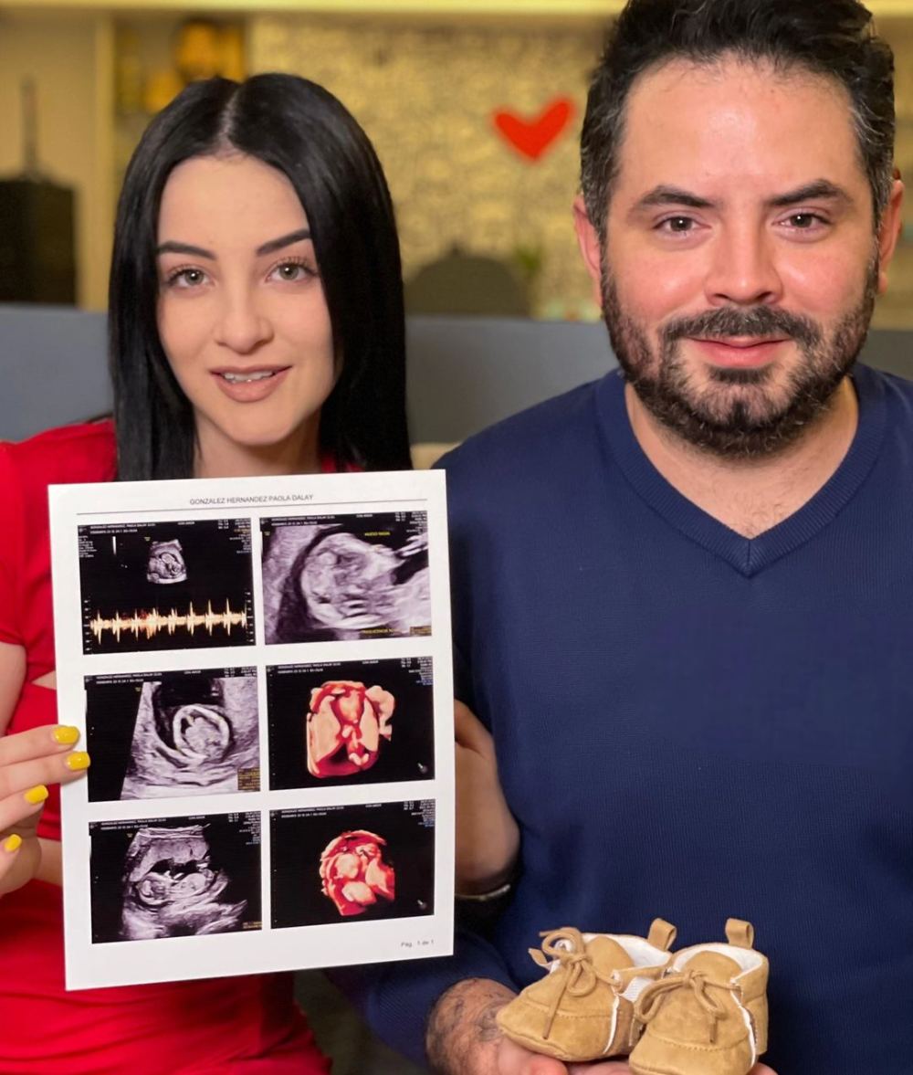 La pareja le presumió al mundo que tienen un bebé en camino.