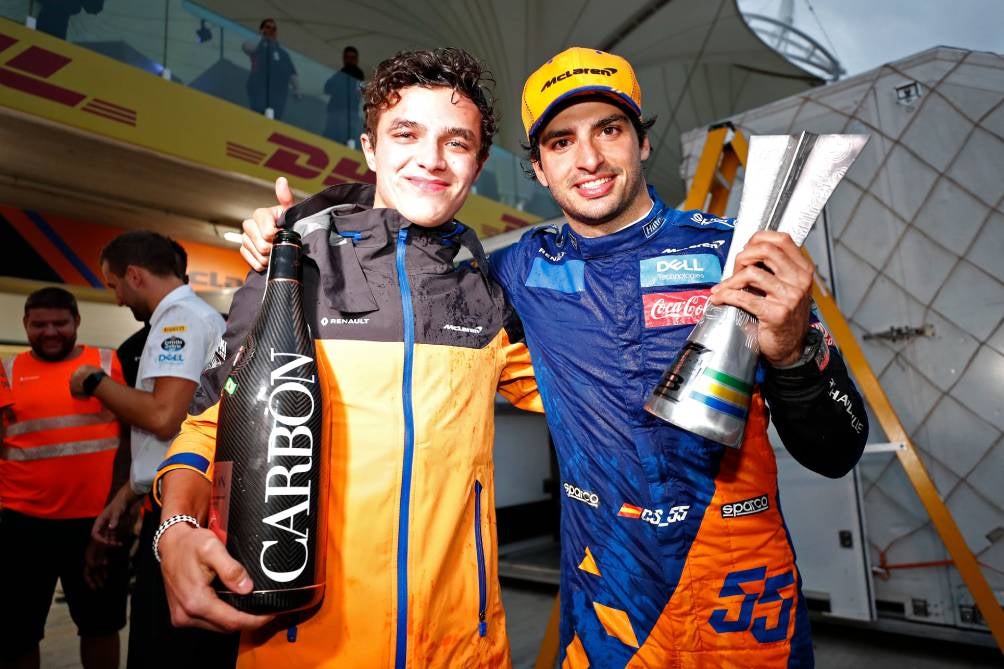 Norris y Carlos Sainz juntos en McLaren