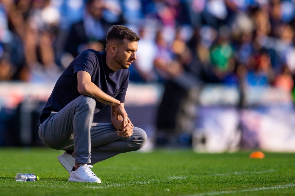 Anselmi durante el encuentro ante Mazatlán