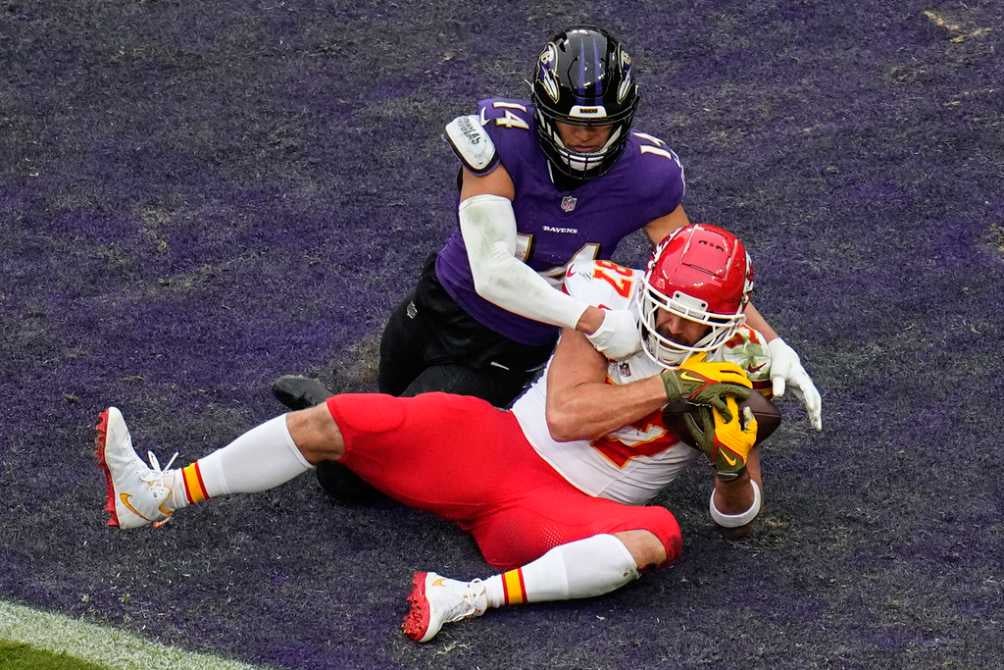 El momento de la anotación de Travis Kelce