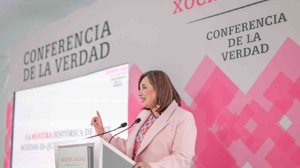 Xóchitl Gálvez estrena sus ‘Conferencias de la verdad’ llamando ‘mentiroso’ a AMLO