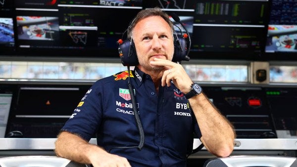 Christian Horner durante una carrera