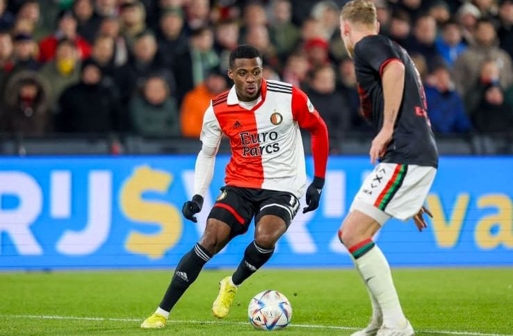 Javairo Dilrosun en un partido del Feyenoord