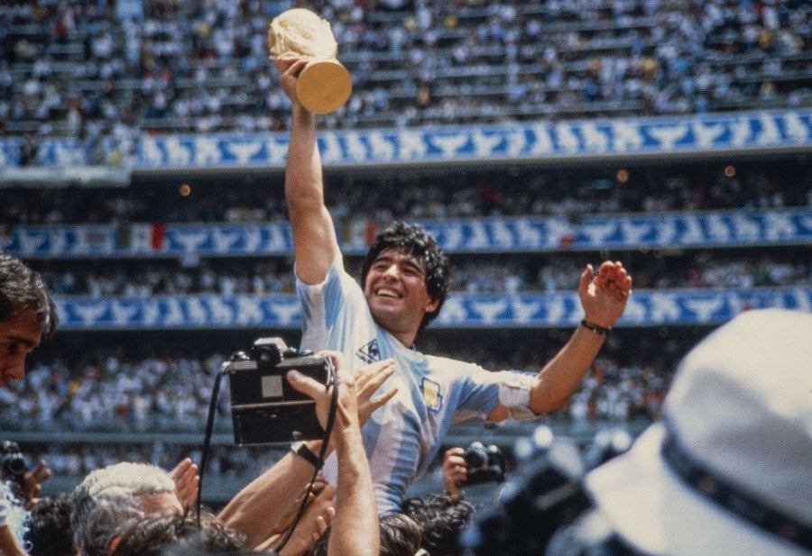 Maradona en el Mundial de 1986