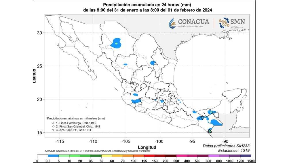 Las lluvias serán intensas en algunos estados, como en Baja California. 