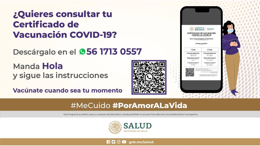 CONSULTA TU CERTIFICADO DE VACUNACIÓN 