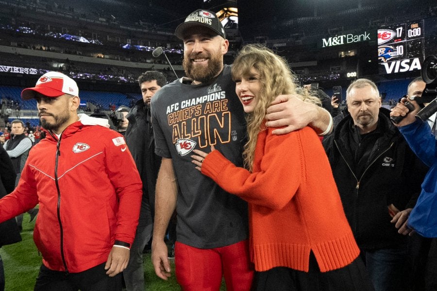 Travis Kelce con Taylor Swift