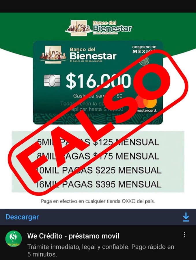 Estos son los mensajes que mandan por redes, así que no caígas en fraudes.