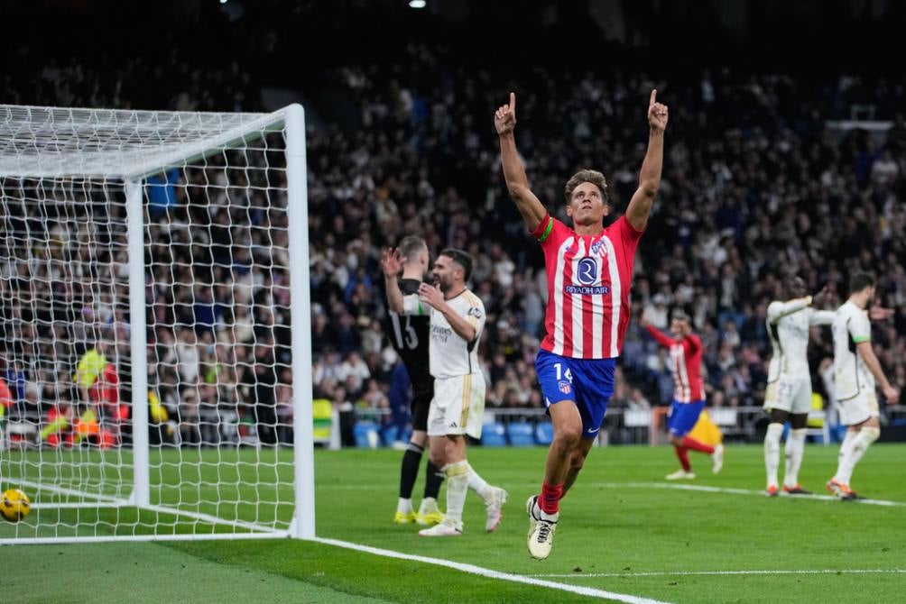 Llorente celebra su gol de último minuto