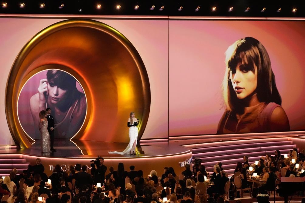 Swift ganó su primer Grammy de la noche por Mejor álbum Pop Vocal