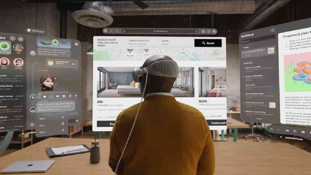 Los Apple Vision Pro permiten controlar las aplicaciones, pero sin alejarse del mundo real. 