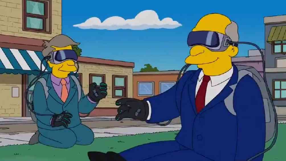 En el capítulo 2 de la temporada 28 es donde aparecen estos lentes de realidad virtual. 