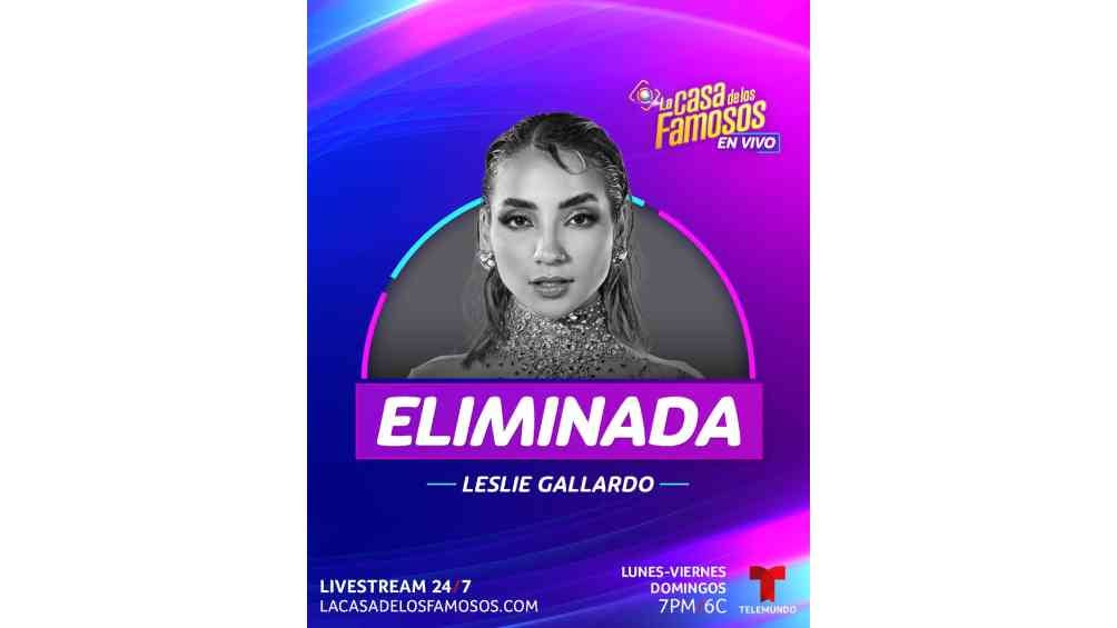 Finalmente Leslie Gallardo fue la eliminada al tener la menor cantidad de votos. 