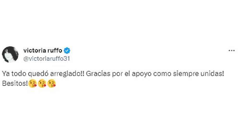 Finalmente Victoria Ruffo llegó a un acuerdo con el restaurante y no lo 'quemó'. 