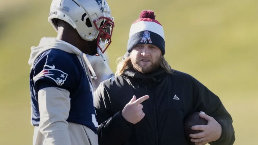 Steve en una práctica con los Pats