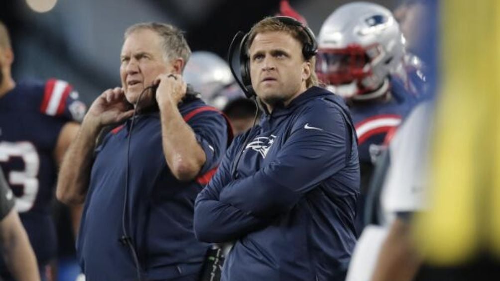 Steve junto a su padre en un partido con los Pats