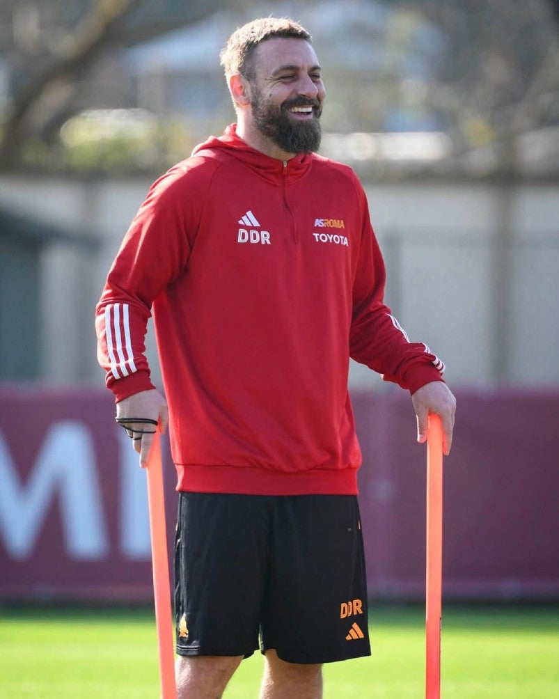 De Rossi en un entrenamiento de la Roma