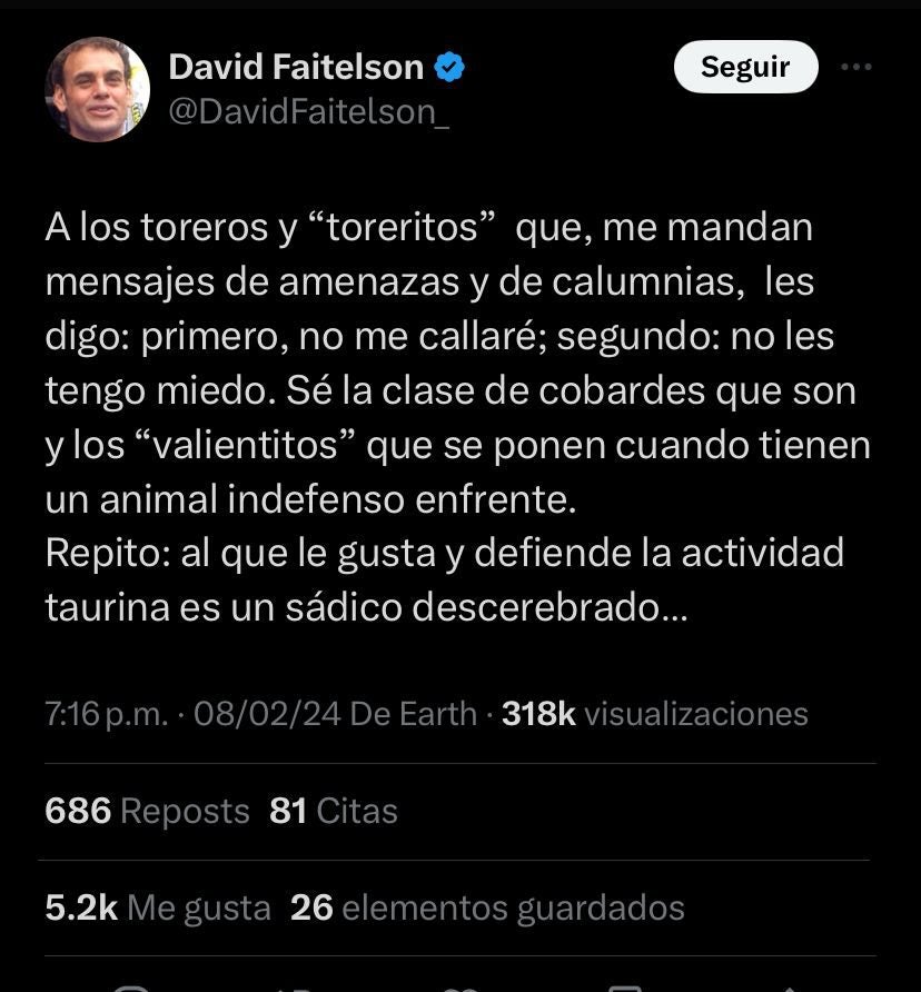 Así fue el mensaje de David Faitelson