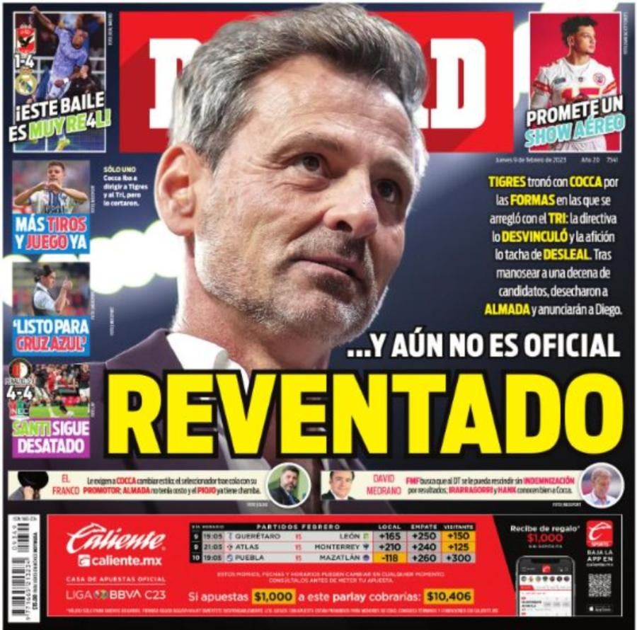 Portada de Diego Cocca