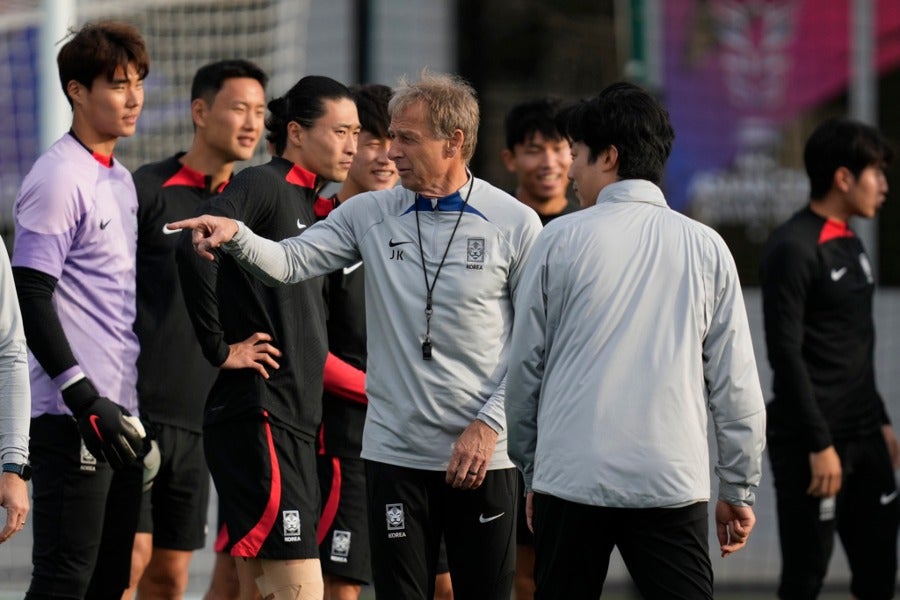 Jürgen Klinsmann con Corea del Sur