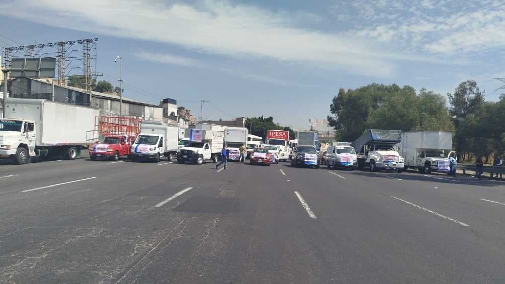 El bloqueo afectó a varias carreteras en todo el país. 