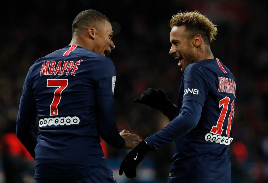 Kylian Mbappé y Neymar