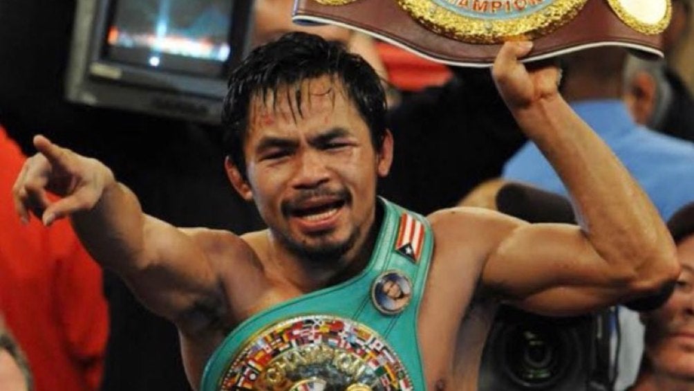 Pacquiao sumó 7 cinturones en su carrera