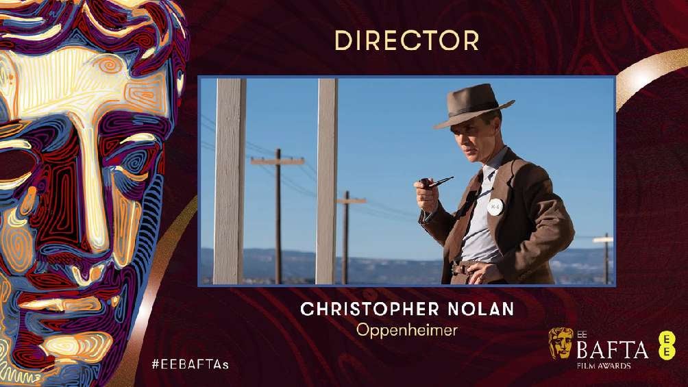 Christopher Nolan ganó su primer BAFTA por la dirección de 'Oppenheimer'. 