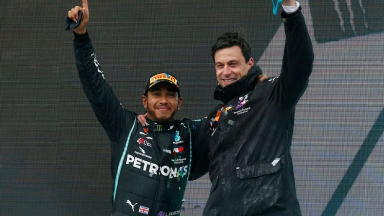 Toto Wolff y Lewus Hamilton