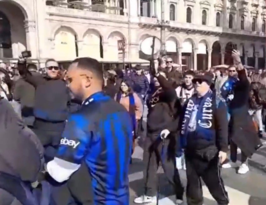 Los seguidores de Inter pusieron el himno de Real Madrid 