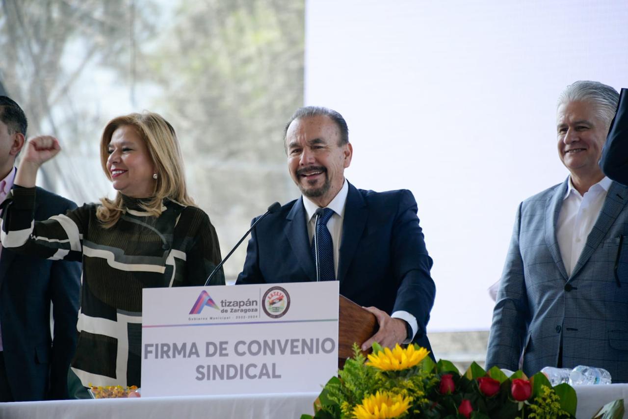 Firman aumento salarial del 7.7% entre Atizapán de Zaragoza y SUTEYM