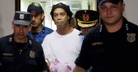 Ronaldinho durante juicio