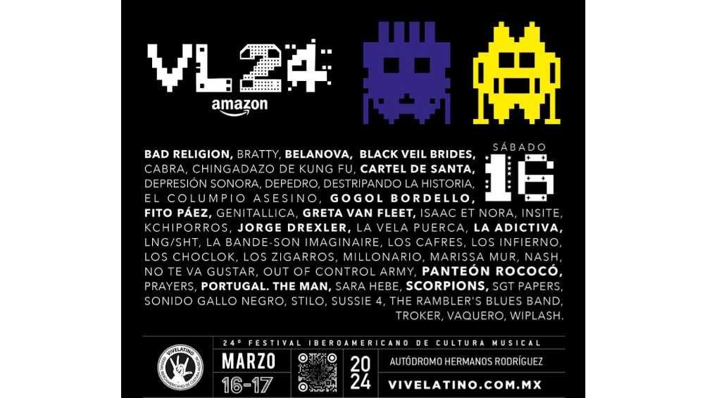 Estas son las bandas que estarán el día 16 de marzo. 