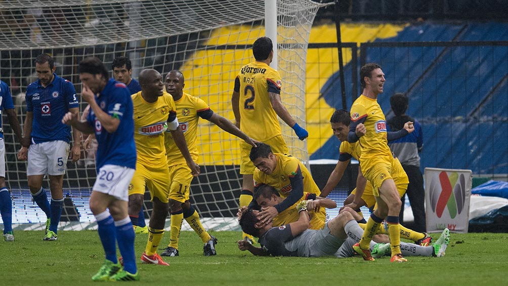 América festeja el gol del empate