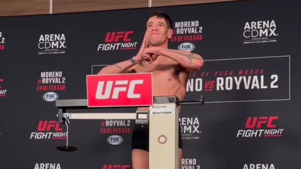 ¡Todo listo! Brandon Moreno y Brandon Royval vencieron la báscula para UFC Fight Night México