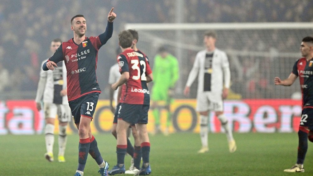 Geno celebrando el gol de la victoria